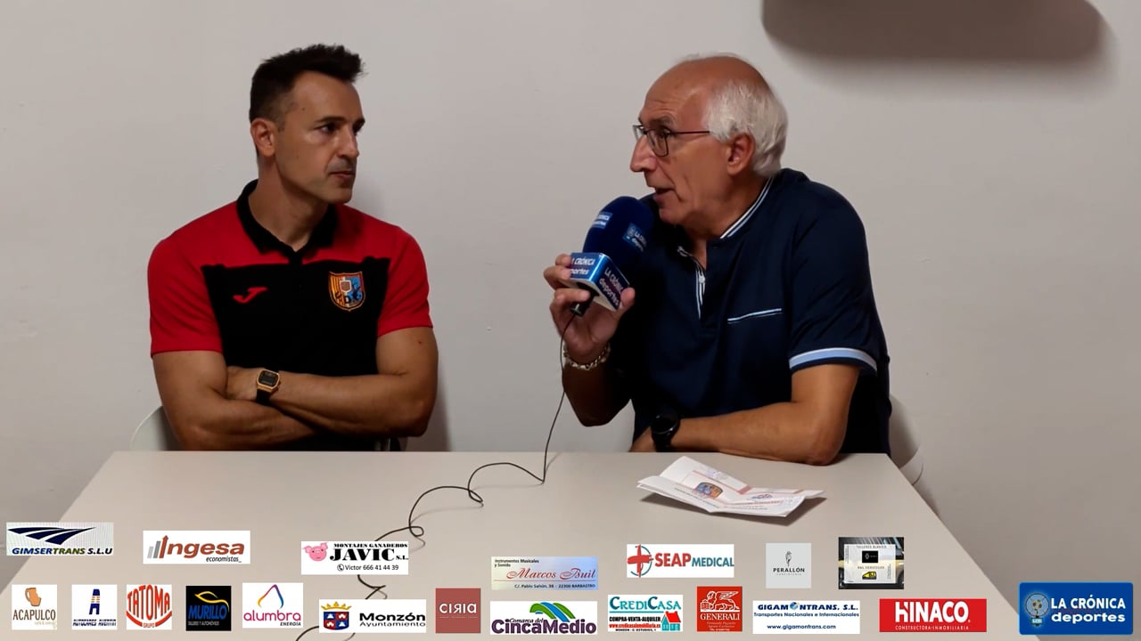 DAVID  JIMENEZ (Entrenador UD Fraga) At Monzón 0-0 UD Fraga / J 3 / 3ª RFEF