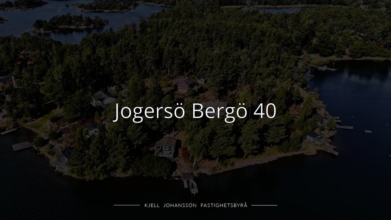 5 rum Fritidshus på Jogersö-Bergö 40 Oxelösunds kommun - video
