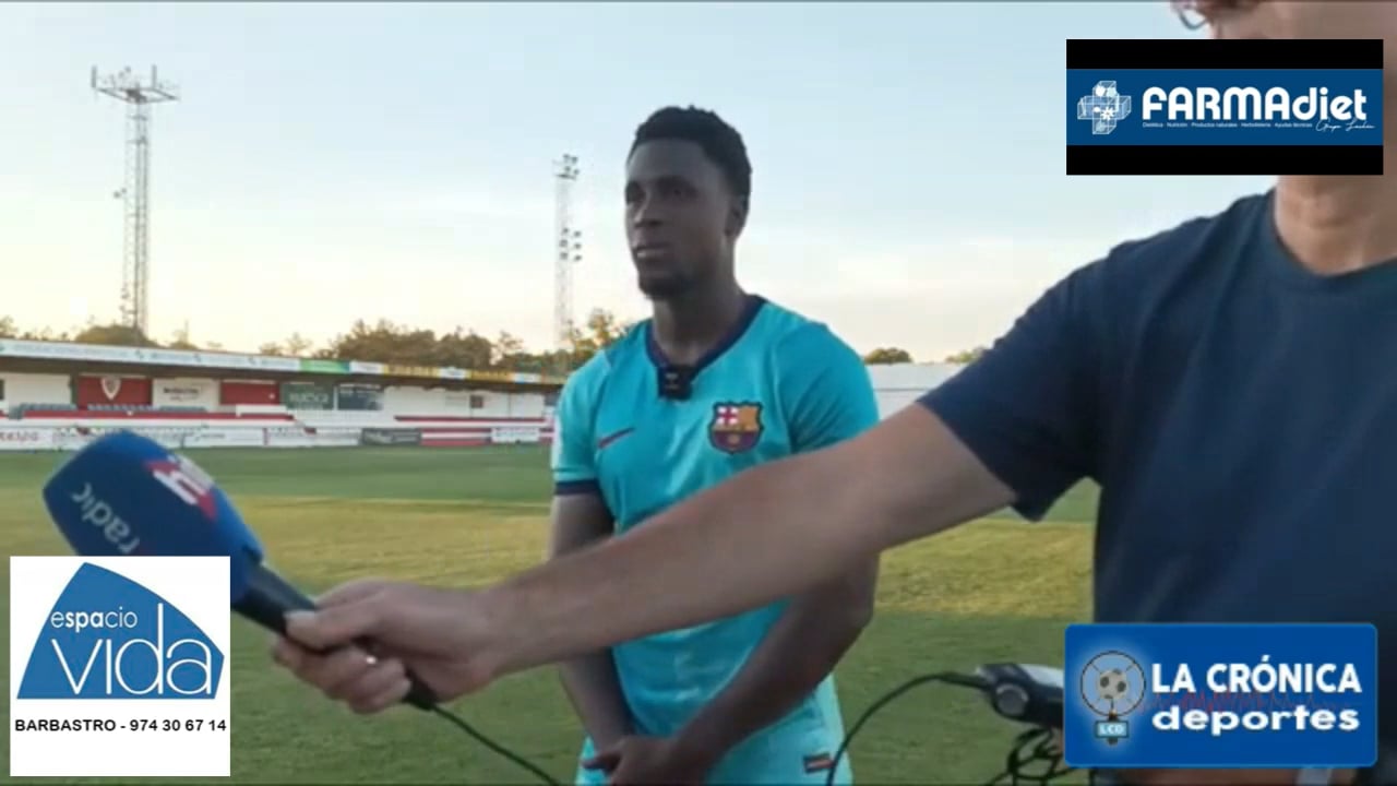 LANDRY (Jugador Barcelona B) UD Barbastro 0-1 FC Barcelona B  / Jor. 3 / Segunda Rfef Gr 2 / Fuente: Triangulito Rabioso