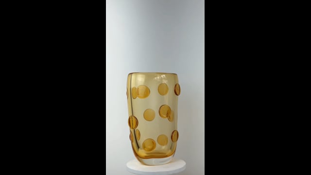 Vaso Alto Âmbar com Bolas