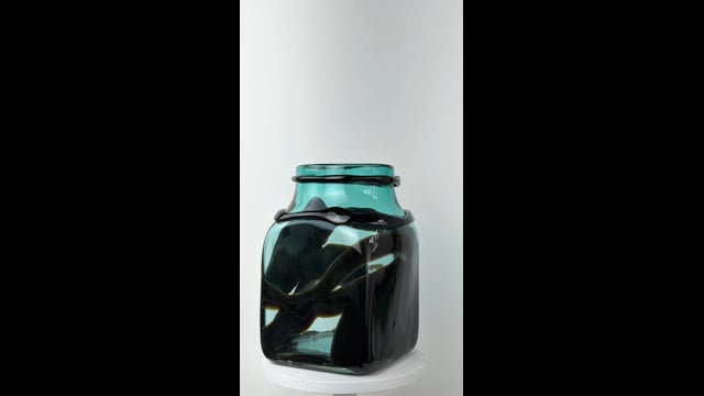 Vaso Labirinto Verde e Preto