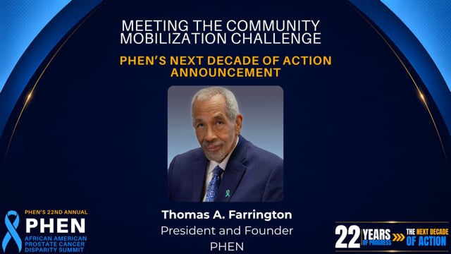 PHEN's Next Decade of Action Announcement