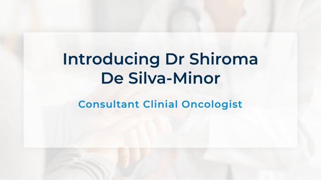 Welcome from Dr Shiroma De Silva-Minor