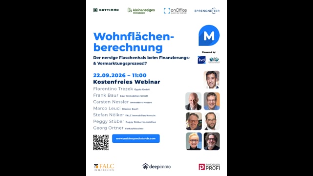 Wohnflächenberechnung - Der nervige Flaschenhals beim Finanzierungs- & Vermarktungsprozess!?