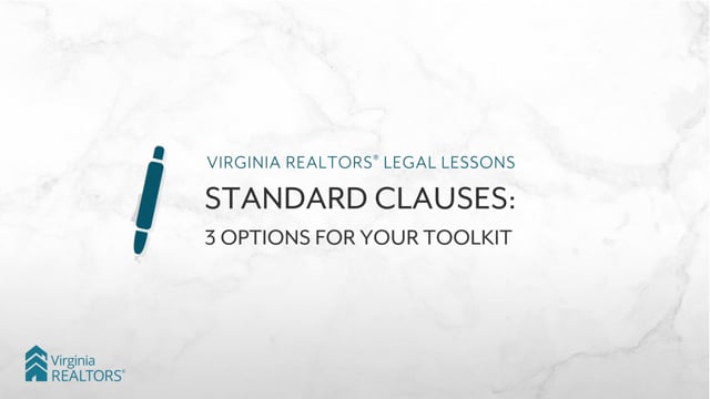 Standard Clauses: 3 Options for Your Toolkit