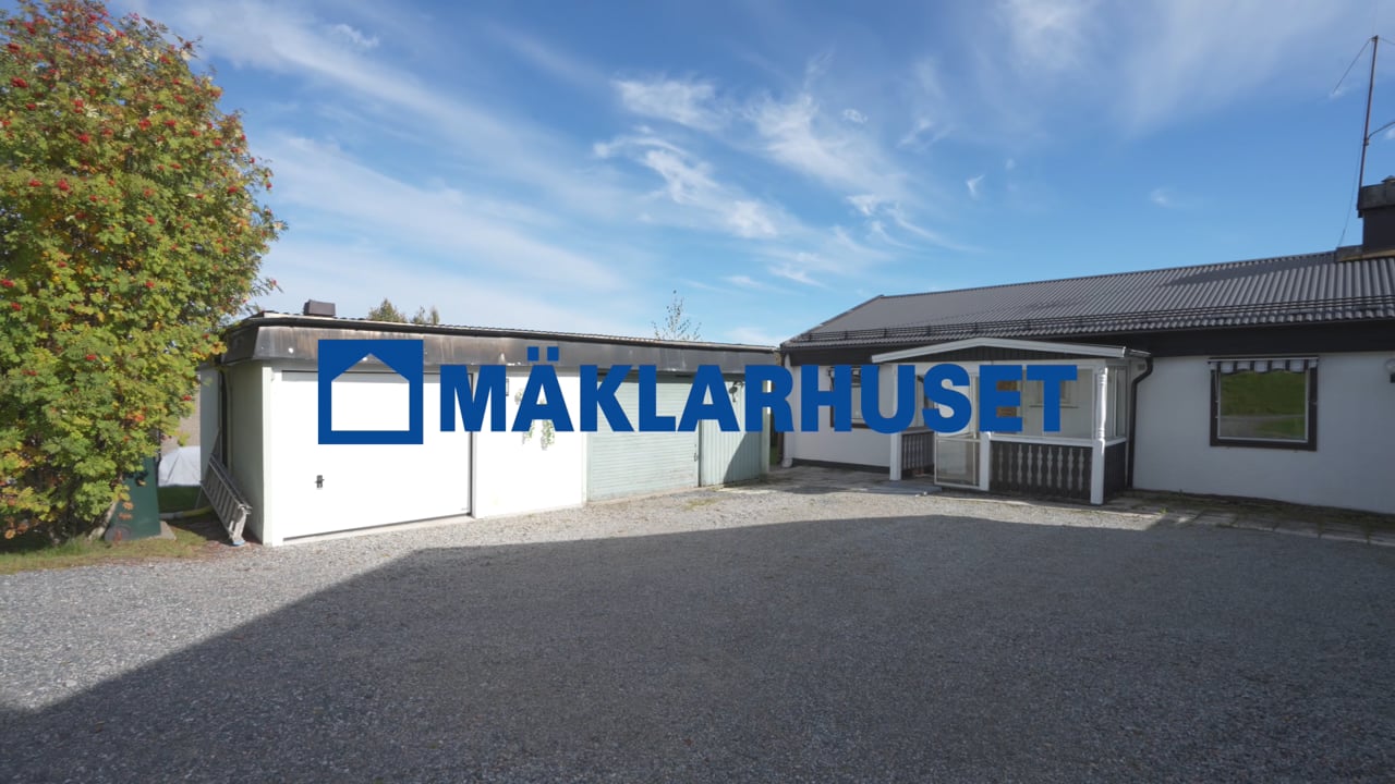 4 rum Villa på Backebovägen 14 Kroksta Örnsköldsviks kommun - video