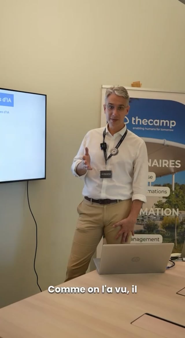 Vidéo d'un atelier Claude IA à thecamp