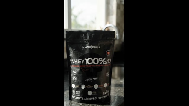 Whey Protein 100% HD Refil 900g Black Skull Sabores