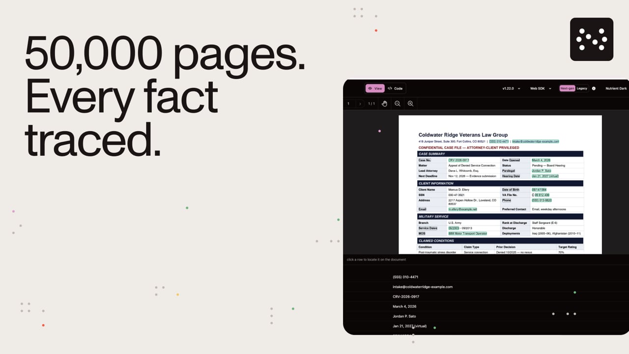 Rendering 50,000-page legal case files reliably