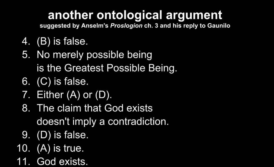 21d Anselm's ontological arguments objections to the modal