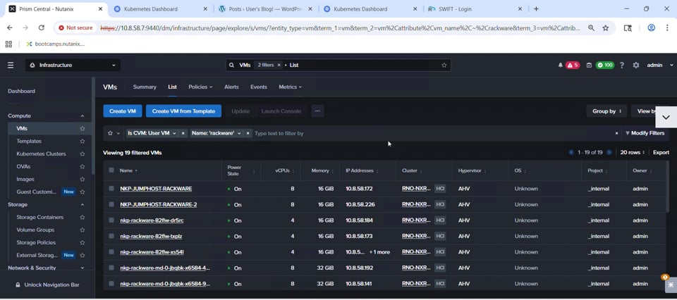 Disaster Recovery in Nutanix Kubernetes Platform with RackWare SWIFT