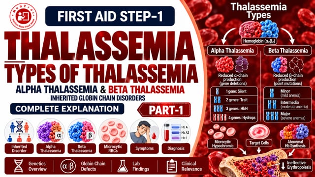 Thalasemia  & Its Types (Alpha Thalsemia & Beta Thalasemia) ||  Part-1
