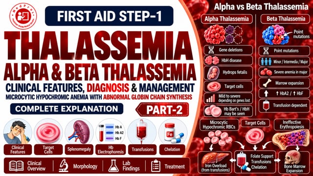 Thalasemia  & Its Types (Alpha Thalsemia & Beta Thalasemia) ||  Part-2