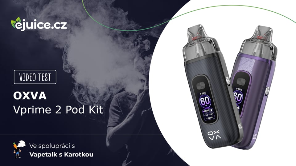 OXVA Vprime 2 Pod Kit - video test (CZ)