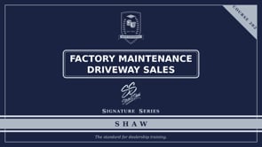 202 Factory Maintenance Schedule-Required Maintenance