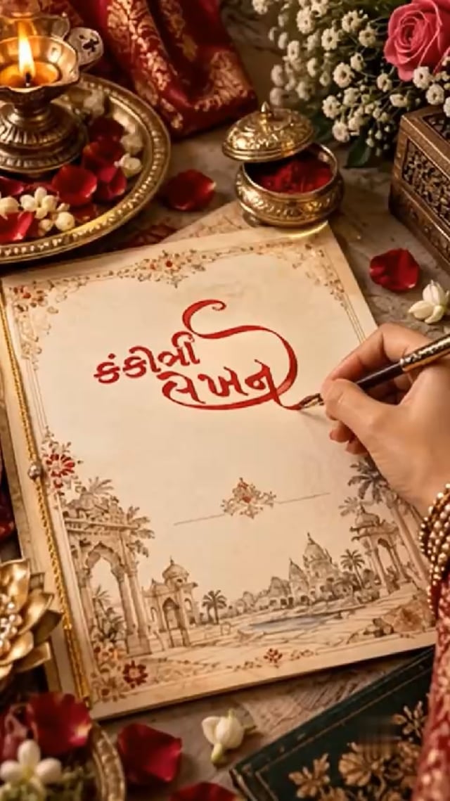 WI0047 Rajwadi Style Wedding Invitation