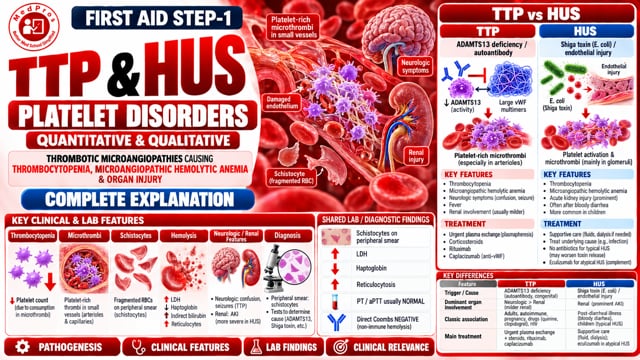TTP & HUS Plaletlets Disorders [ Quanitative & Qualitative ]