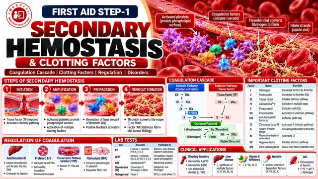 Secondary Hemostsis Secondary Hemostasis & Clotting Factors