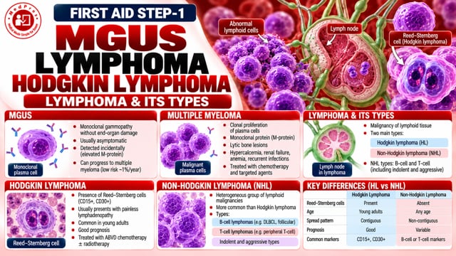 MGUS LYMPHOMA HODGKIN LYMPHOMA LYMPHOMA & ITS TYPES
