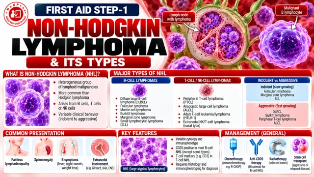 Non Hodgkin Lymphpma & its Types