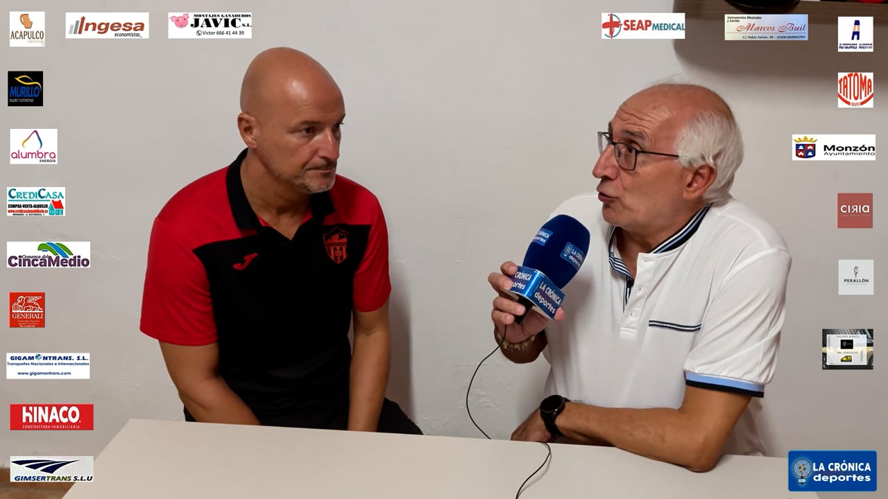 ISMAEL  MARIANI  (Entrenador Monzón) At Monzón 2-1 AD Almudevar / J 4 / 3ª RFEF
