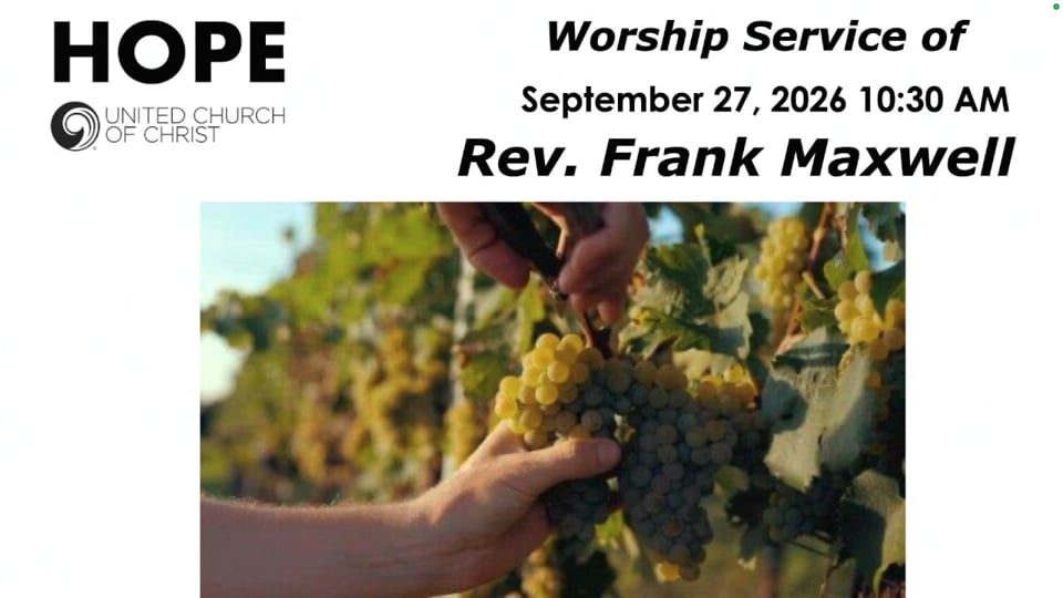 Weekly Worship Service