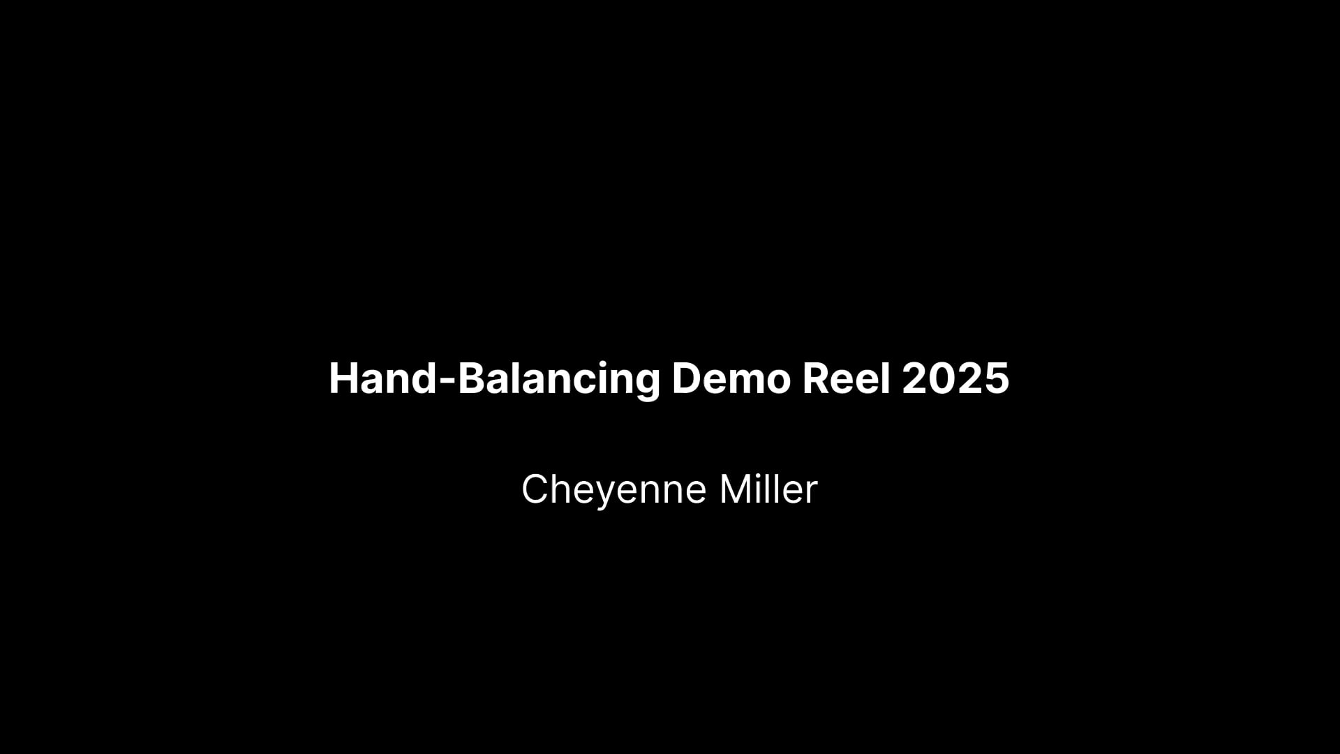 Promotional video thumbnail 2 for Cheycirque
