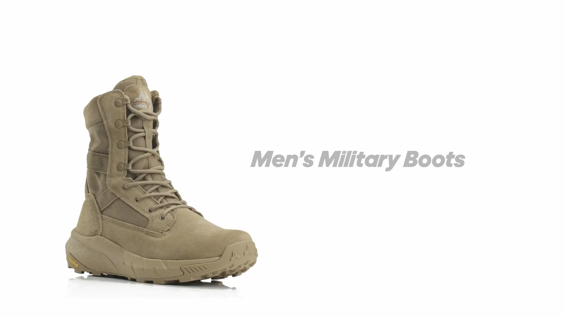 Men's Leather Tactical Boots with Side Zip | NORTIV 8