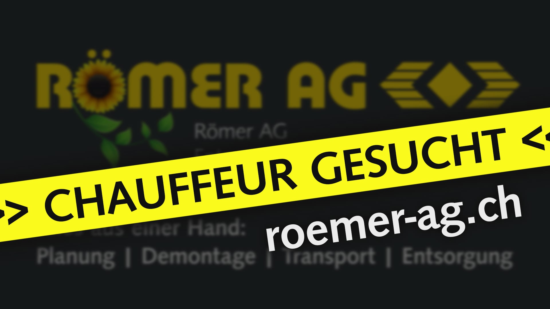 Römer AG | Chauffeur gesucht! - Recruiting-Film LKW-Chauffeur (16zu9)