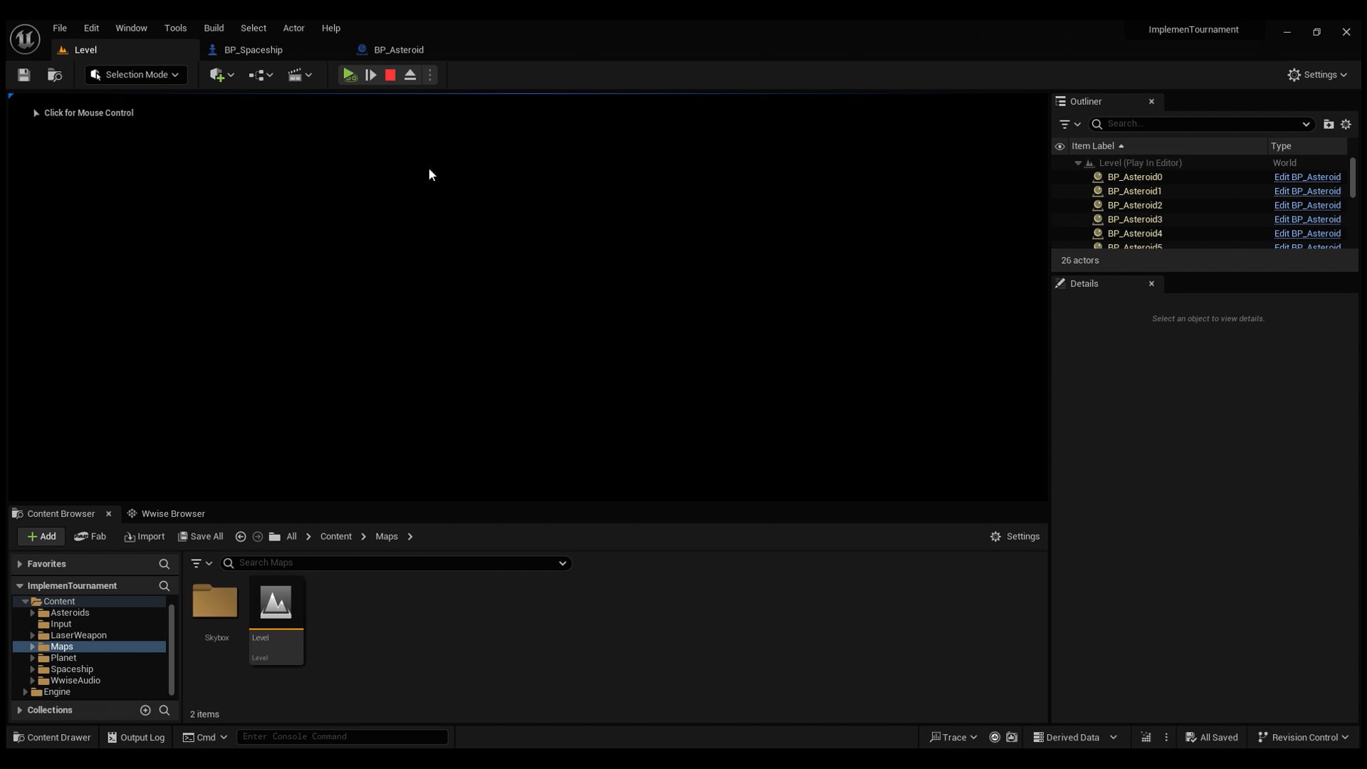 Airwiggles ImplemenTournament - WWise-Unreal Demonstration