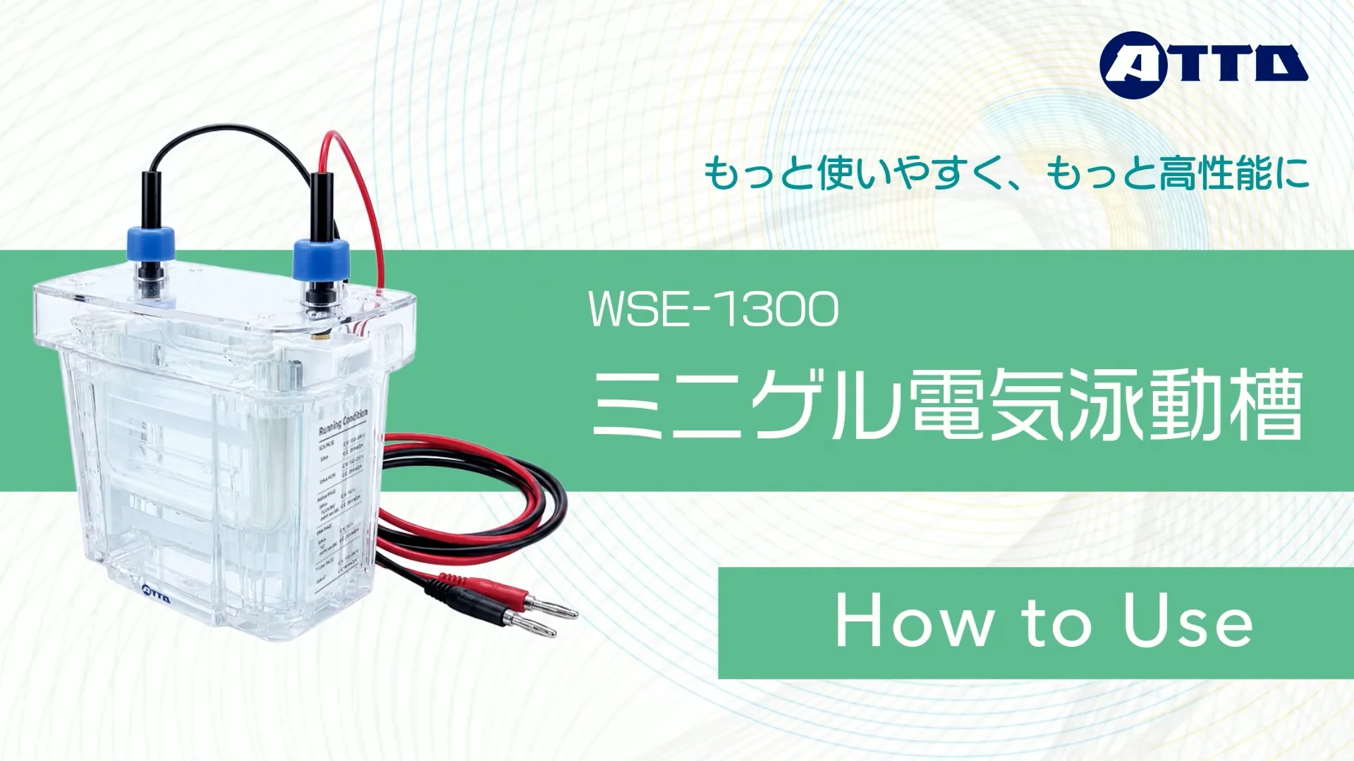 アトー　電気泳動槽 電気泳動装置 | 電気泳動 | プロダクト | アトー株式会社