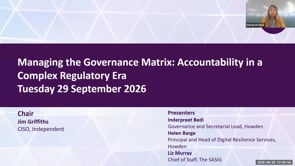 SASIG Webinar - Managing the Governance Matrix 2026-09-29 09:59:54