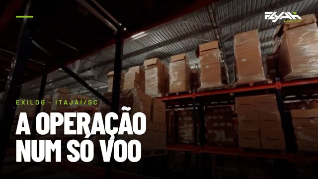 Quadro do filme Exilog, Itajaí/SC | Tour em FPV pela matriz