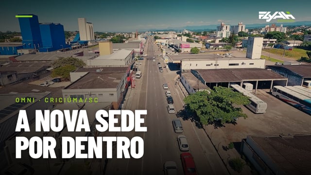 Quadro do filme Omni, Criciúma/SC | Tour em FPV pela nova sede