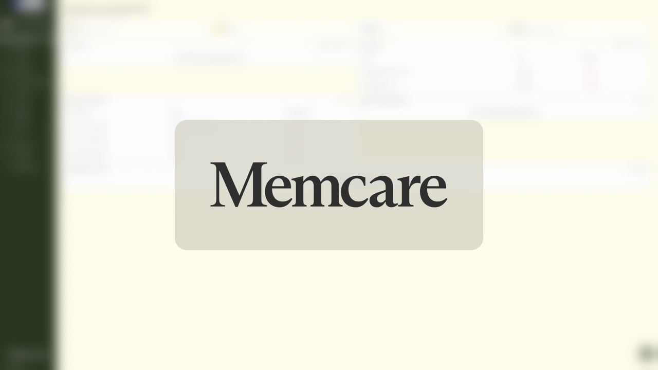 Memcare demo video - draft