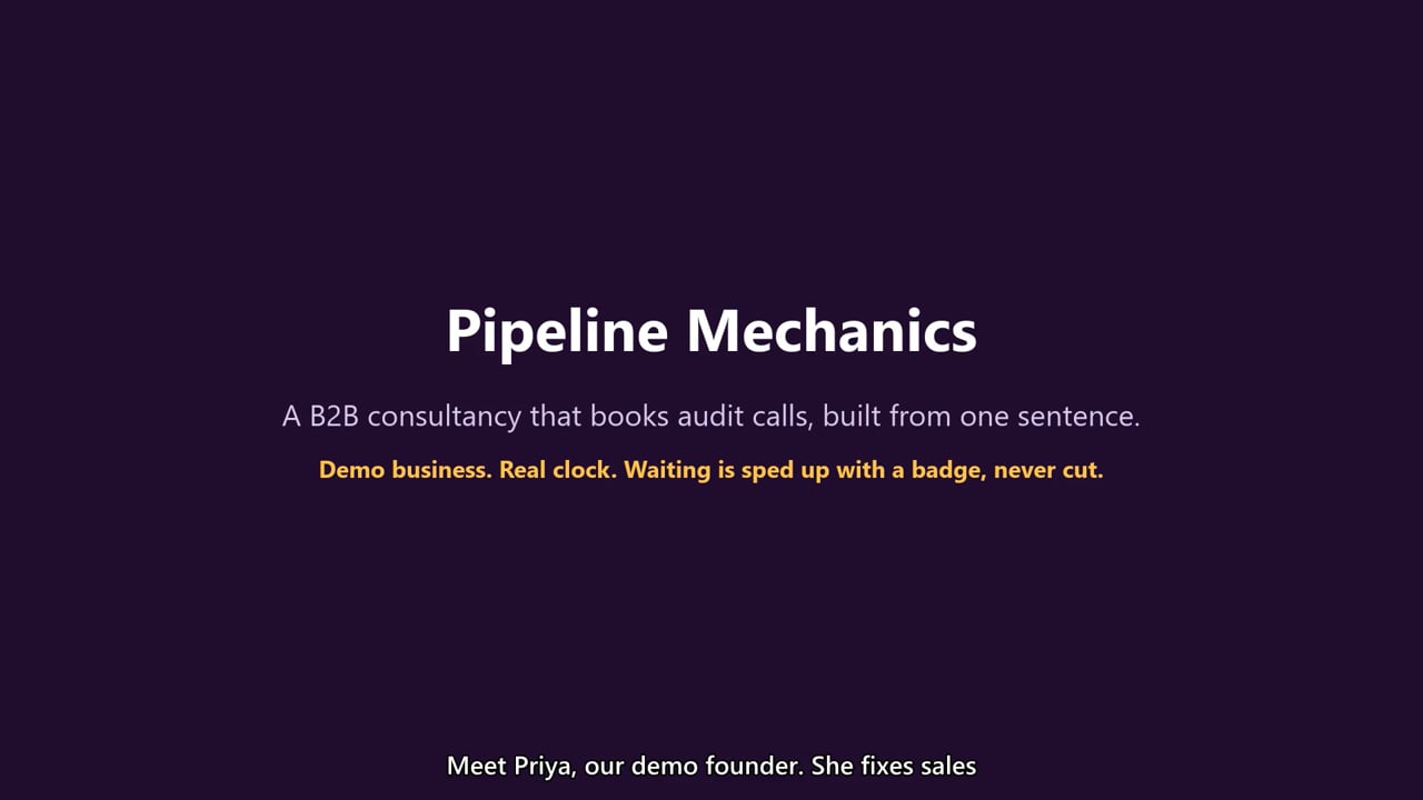 Pipeline Mechanics: a still from the video
