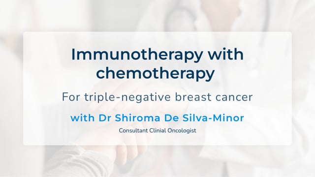 Immunotherapy with chemotherapy for triple-negative breast cancer