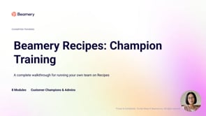 Beamery Recipes Champion Training 09.16.2026