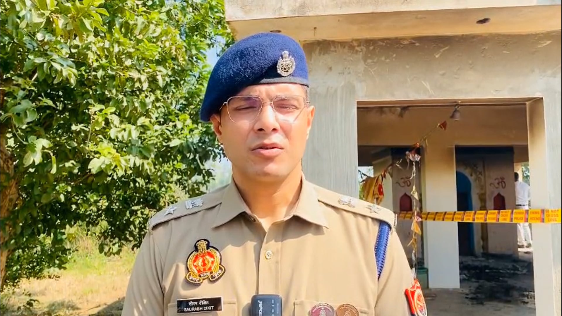 देवस्थान में दो साधुओं की हत्या के मामले में पुलिस ने शुरू की जांच