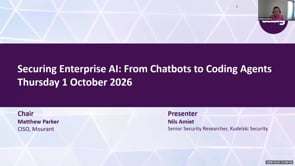 SASIG Webinar - Securing Enterprise AI: From Chatbots to Coding Agents 2026-10-01 10:00:16