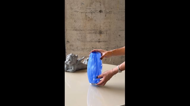 Vaso Oliva P Cacos Azul