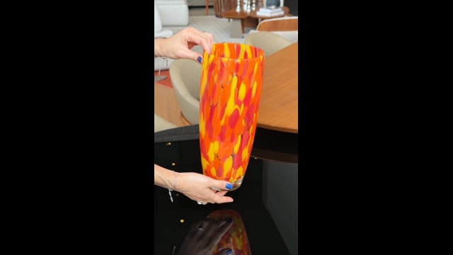 Vaso AD3 Multicor Amarelo, Laranja e Coral