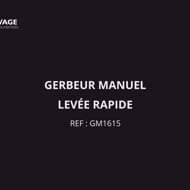 Vidéo du gerbeur Manuel Levée Rapide 1600 mm (4cm) Capacité 1500 kg