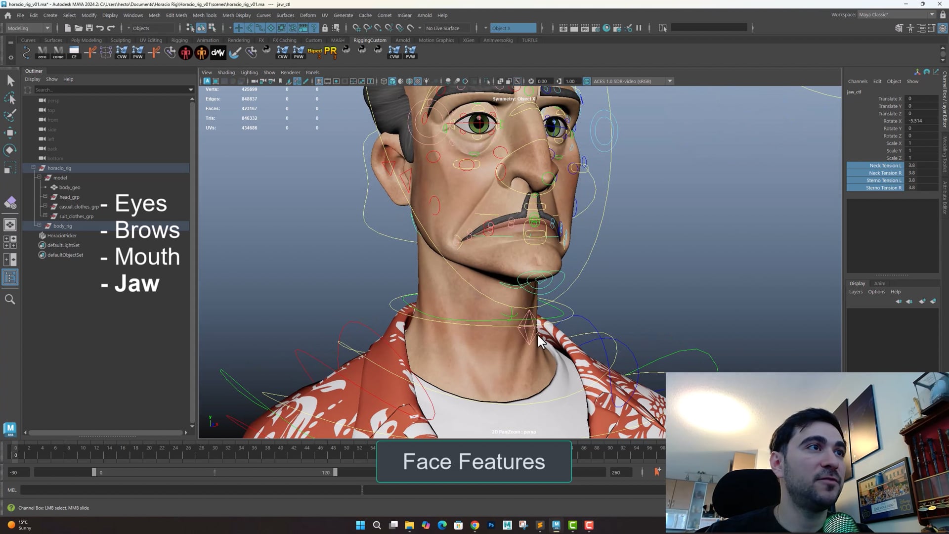 Horacio Rig - Face Features