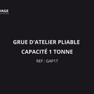 Vidéo de la grue d'Atelier Pliable Capacité 1 Tonne