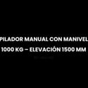 Apilador manual con manivela 1000 kg – Elevación 1500 mm video