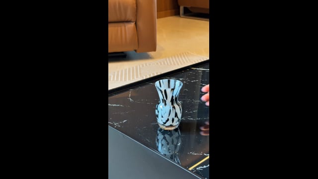 Mini Vasinho M62 Multicor Preto e Branco