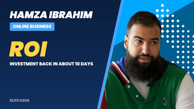 | Elite CEOs Testimonial | Hamza Ibrahim