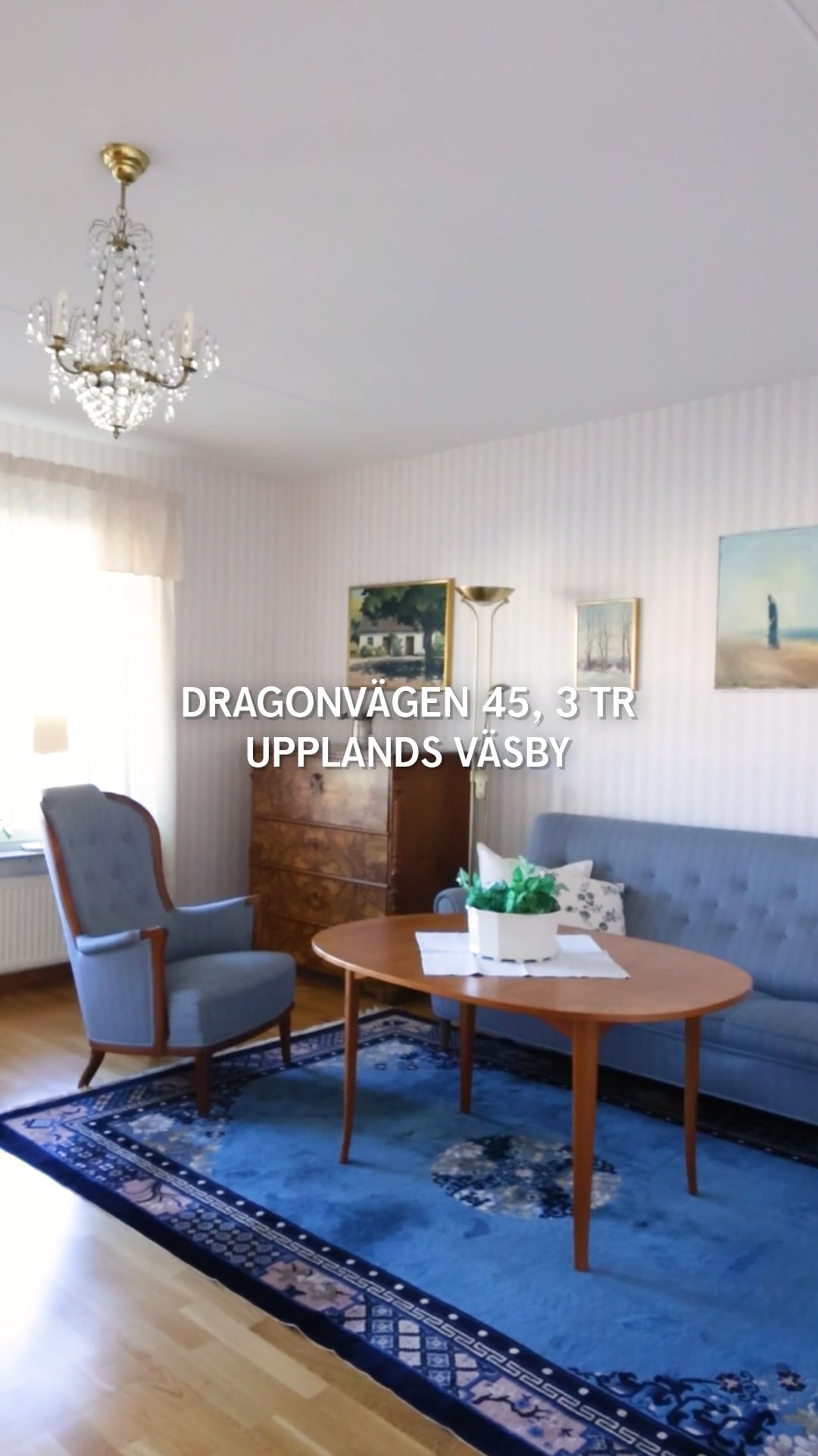 3 rum Lägenhet på Dragonvägen 45, 3 tr Centrala Väsby Upplands Väsby kommun - video