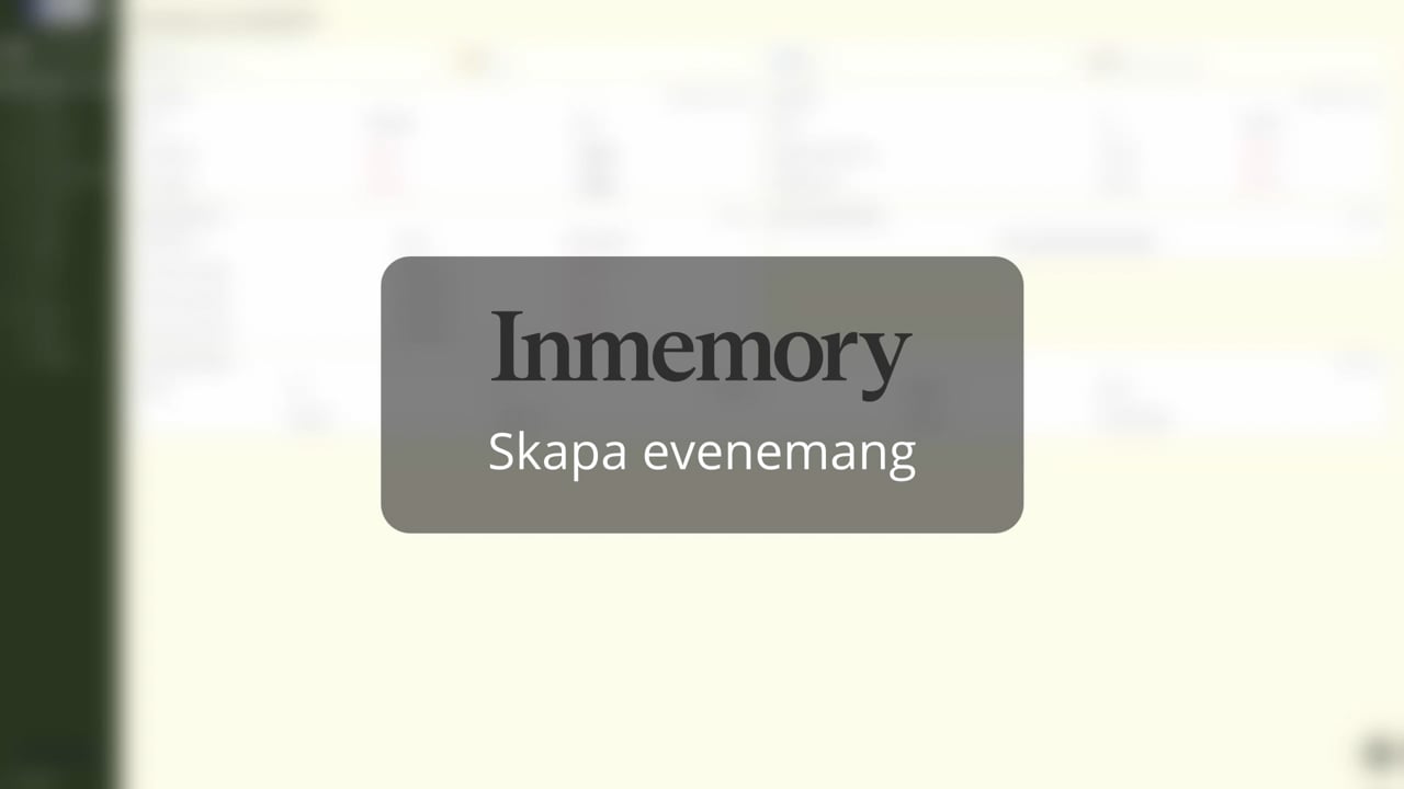 Skapa evenemang